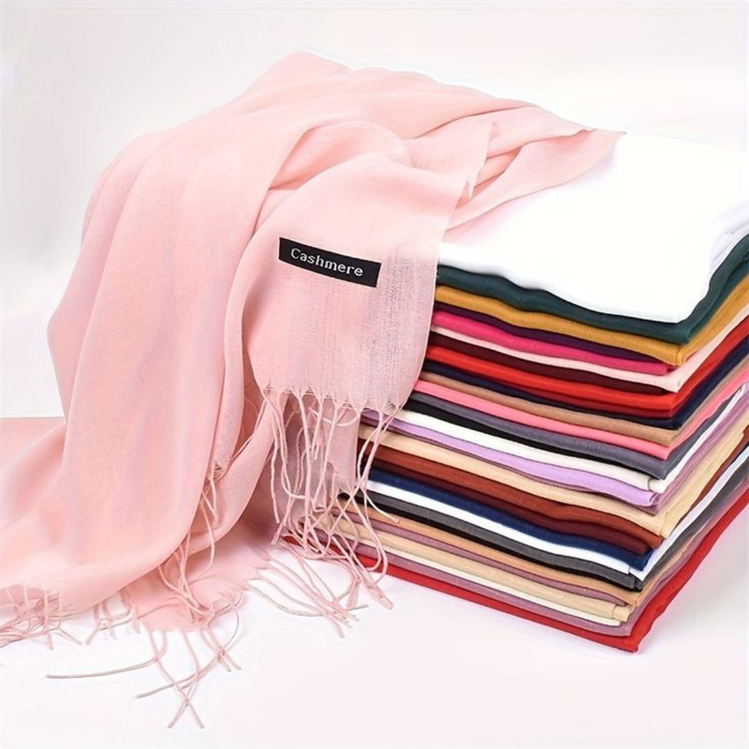 "Buy 2 Cashmere Scarves, Get 1 Free – Soft, Breathable & Winter-Ready''🌟 Free Delivery